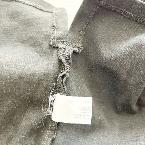 Eileen Fisher Black Stretch Jersey Crew Neck Long Sleeve Crop Sweatshirt Size S - Picture 7 of 7